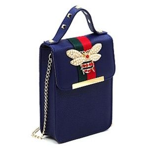 🆕QUEEN BEE STRIPE MINI CROSSBAG BAG